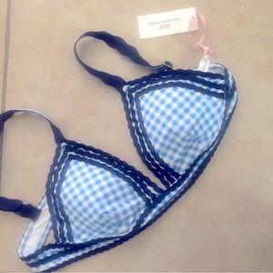 Vineyard Vines Gingham Bikini Top Large